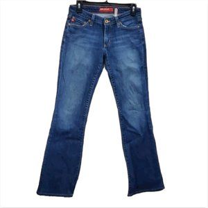 Big Star Boot Cut Dark Wash Blue Denim Jeans Size 27 Western Stretch